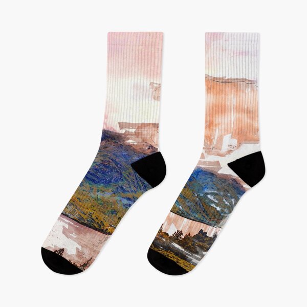 Item preview, Foggy Glenfinnan River & Mountain Scotland. For Foggy Forests & Mountain Lovers. Foggy mountain collection designed and sold by ColortrixArt.