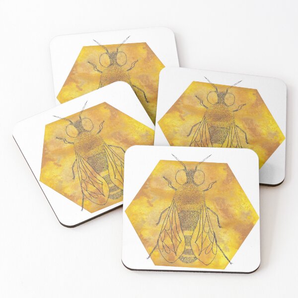 Item preview, Honey Hexagon Bee designed and sold by MikkiDashDesign.