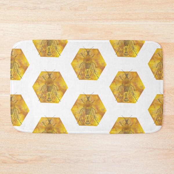 Item preview, Honey Hexagon Bee designed and sold by MikkiDashDesign.