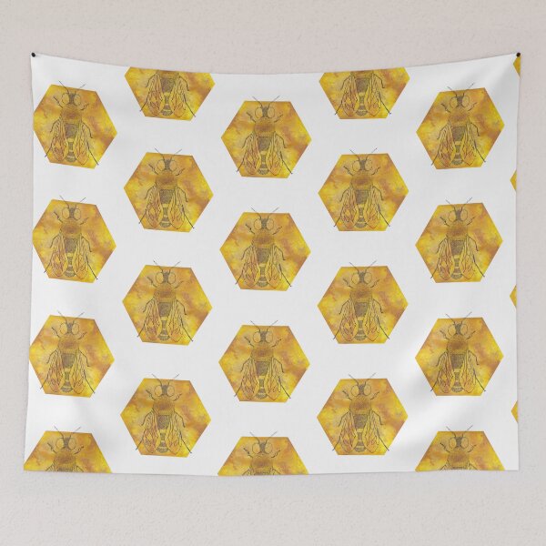 Item preview, Honey Hexagon Bee designed and sold by MikkiDashDesign.