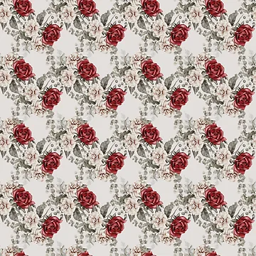 Artwork thumbnail, Flower Seamless Patterns Roses graphic by Openspace2020