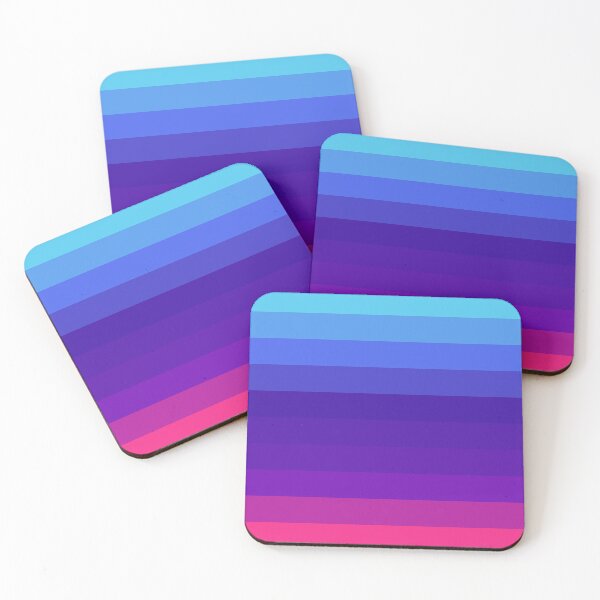 Item preview, Neon Pink blue futuristic fluorescent  bars designed and sold by Thecolorschemer.