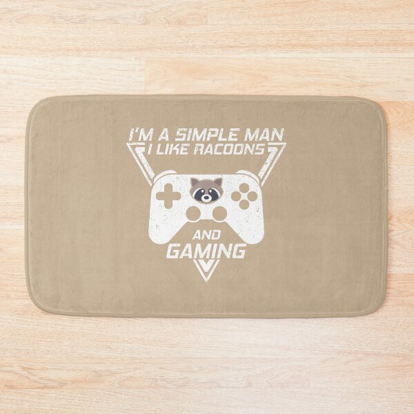 Item preview, I'M A SIMPLE MAN I LIKE RACCOONS AND GAMING, FUNNY GAMER RACCOONS LOVER designed and sold by TheFirstOne.