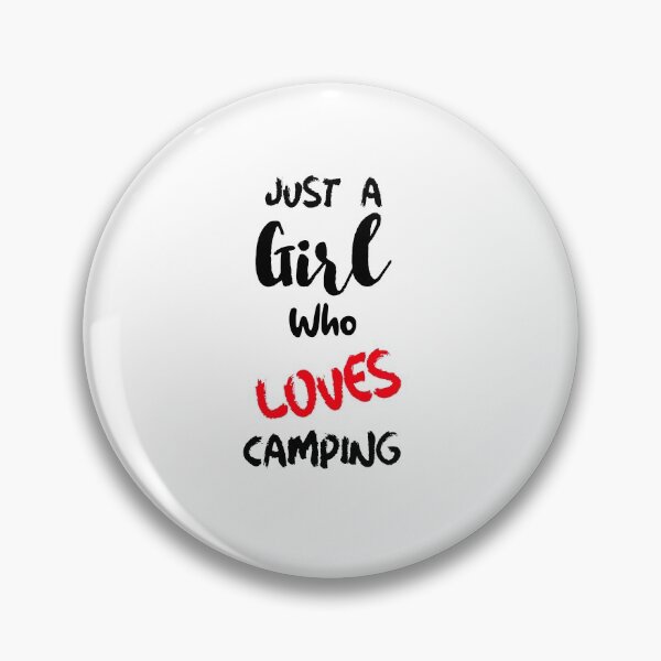 Item preview, Just A Girl Who Loves Camping Adventure Wildlife Hiking Happy Camper designed and sold by DiscGolfTees.
