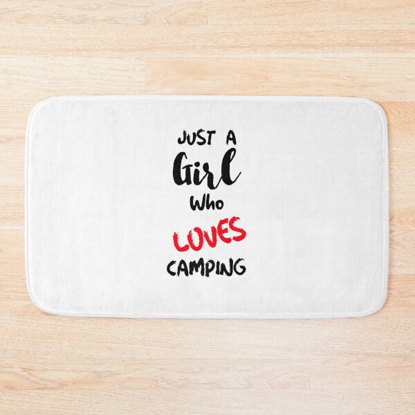 Item preview, Just A Girl Who Loves Camping Adventure Wildlife Hiking Happy Camper designed and sold by DiscGolfTees.