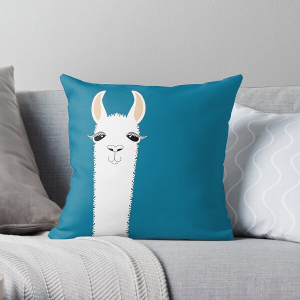 LLAMA PORTRAIT #10 Throw Pillow
