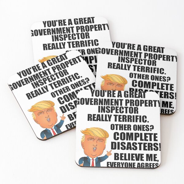 Item preview, Trump Government Property Inspector Funny Gift for Coworker Gag Great Terrific President Fan Potus Quote Office Joke designed and sold by Funny-Quotes.