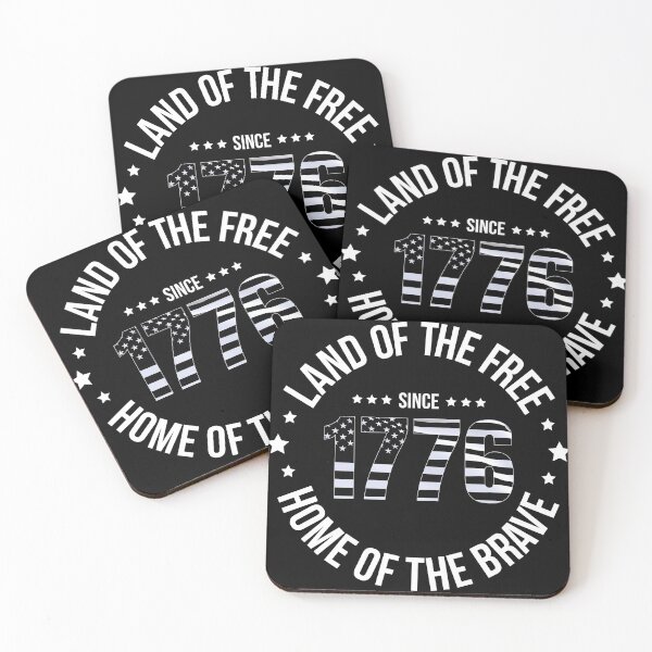 Item preview, Land Of The Free Home Of The Brave Patriotic Since 1776 designed and sold by RRiDesigns.