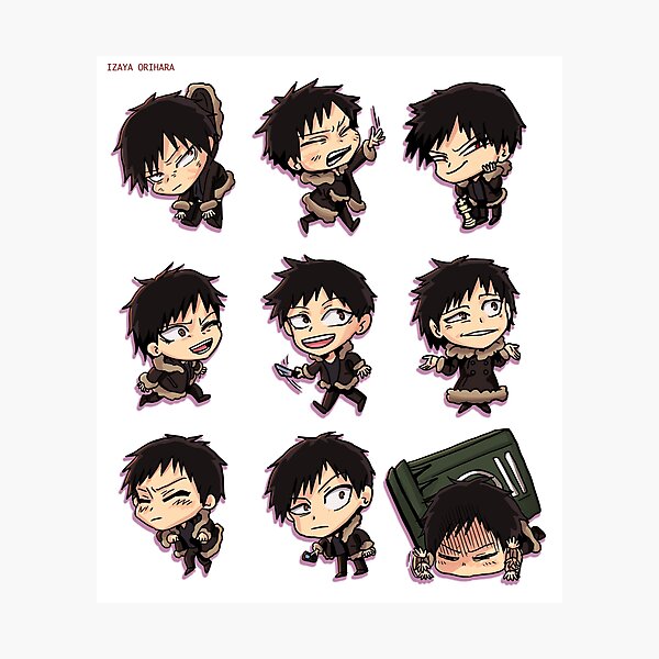 Aperçu de l'œuvre Durarara!! Izaya Orihara chibi poster 2 créée et vendue par angsty-angst.