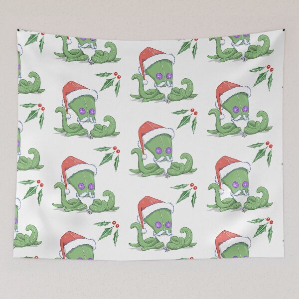 Item preview, Santa octopus toy christmas card design version two  designed and sold by Pittstop.