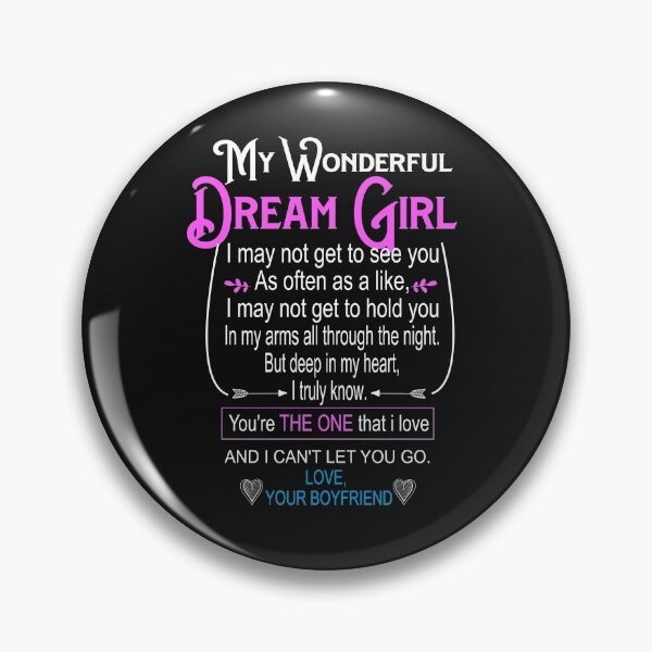 Item preview, My Wonderful Dream Girl : Valentines Day Gifts for Girlfriend Sweetheart Wifey Wife Lover Girl Honey Couples Gifts for Girlfriend From Boyfriend designed and sold by NiceTee21.