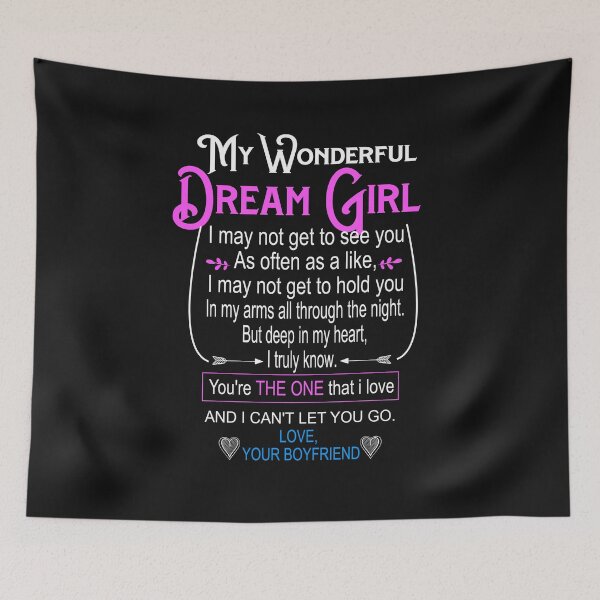 Item preview, My Wonderful Dream Girl : Valentines Day Gifts for Girlfriend Sweetheart Wifey Wife Lover Girl Honey Couples Gifts for Girlfriend From Boyfriend designed and sold by NiceTee21.