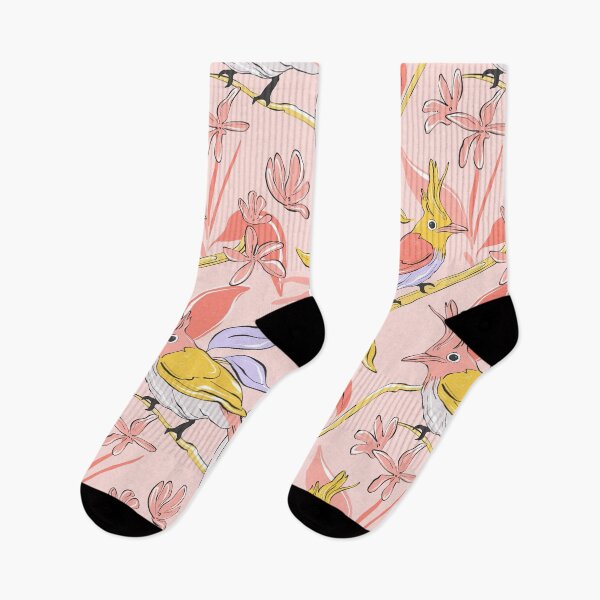 Item preview, Birds in forest pink summer pattern designed and sold by Milatoo.
