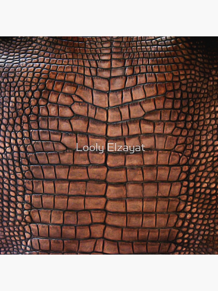 Black Crocodile Leather Print Wallpaper by Looly Elzayat