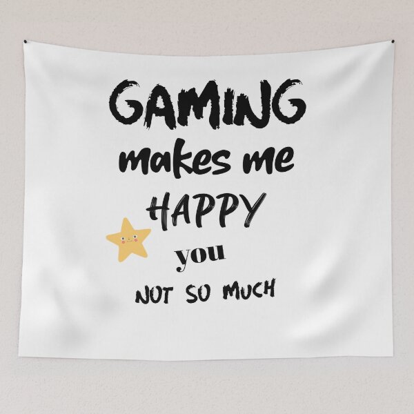 Item preview, Gaming Makes Me Happy You, Not So Much Funny Gamer Graphic Tshirt Sticker designed and sold by DiscGolfTees.