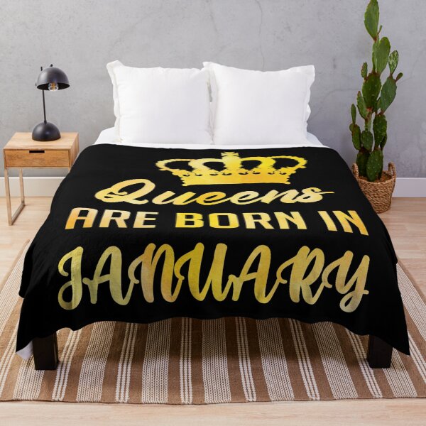 Item preview, queens are born in january birthday quote designed and sold by crizzysketch.