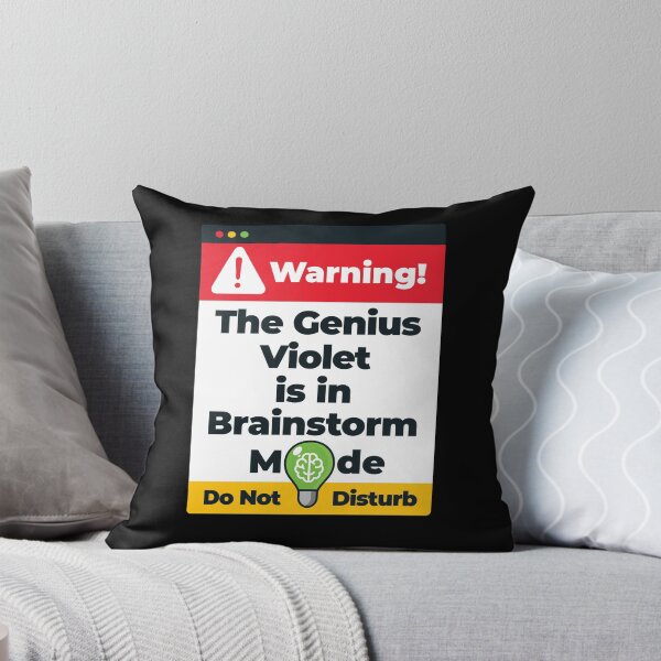Item preview, Violet Name - Warning The Genius Violet is in Brainstorm Mode designed and sold by elhefe.