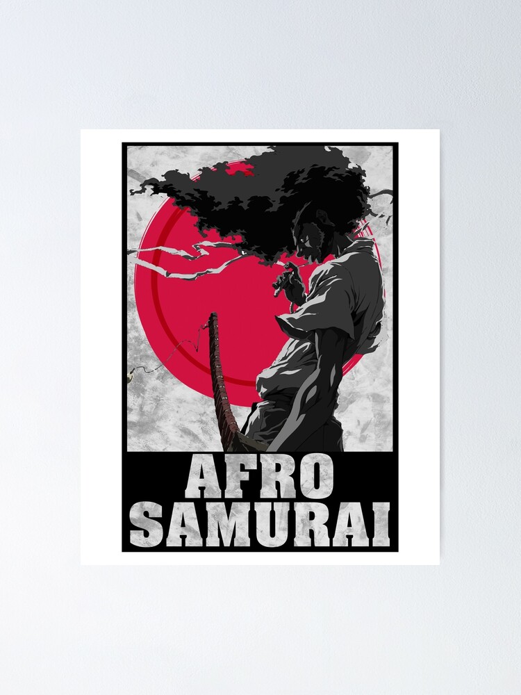 Afro Samurai Character Poster Art Men's Black T-shirt : Target