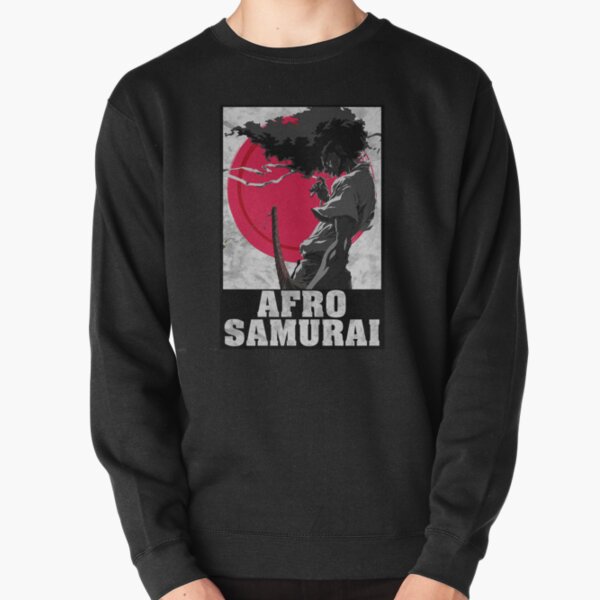 AFRO HAIR SAMURAI Pullover Sweatshirt