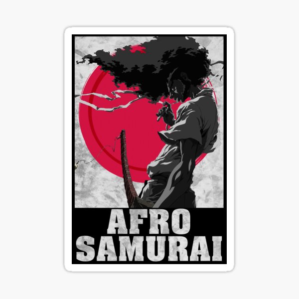Aperçu de l'œuvre SAMOURAÏ CHEVEUX AFRO créée et vendue par Nikolapavlo.