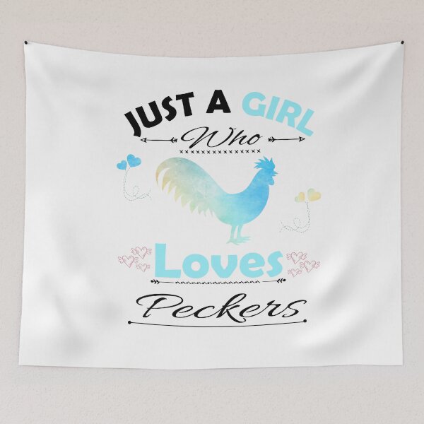 Item preview, Just A Girl Who Loves Peckers designed and sold by PRINTED ..
