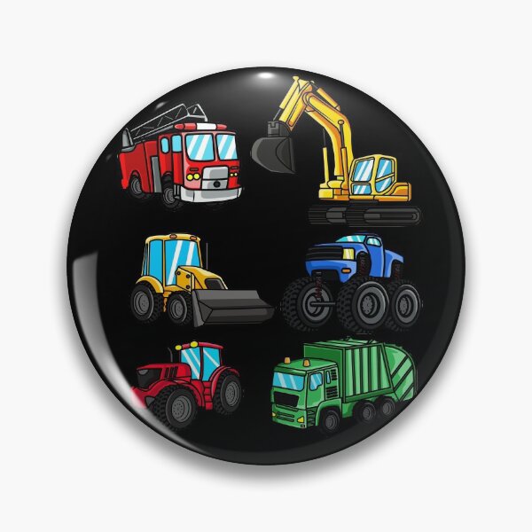 Item preview, Excavator fire engine tractor vehicles kids gift designed and sold by LuminOrb.