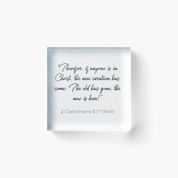 Item preview, Bibleverse 2 Corinthians 5:17 (NIV) designed and sold by Siyona Wongkongkaew.