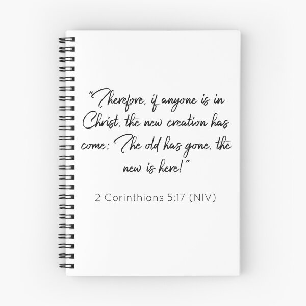 Item preview, Bibleverse 2 Corinthians 5:17 (NIV) designed and sold by Siyona Wongkongkaew.