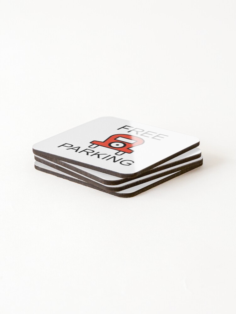 Alternate view of Free Parking Monopoly Coasters (Set of 4)