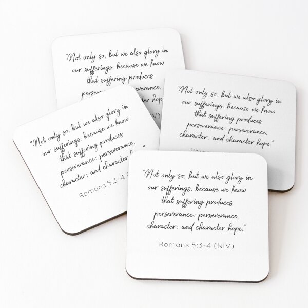 Item preview, Bibleverse Romans 5: 3-4 (NIV) designed and sold by Siyona Wongkongkaew.