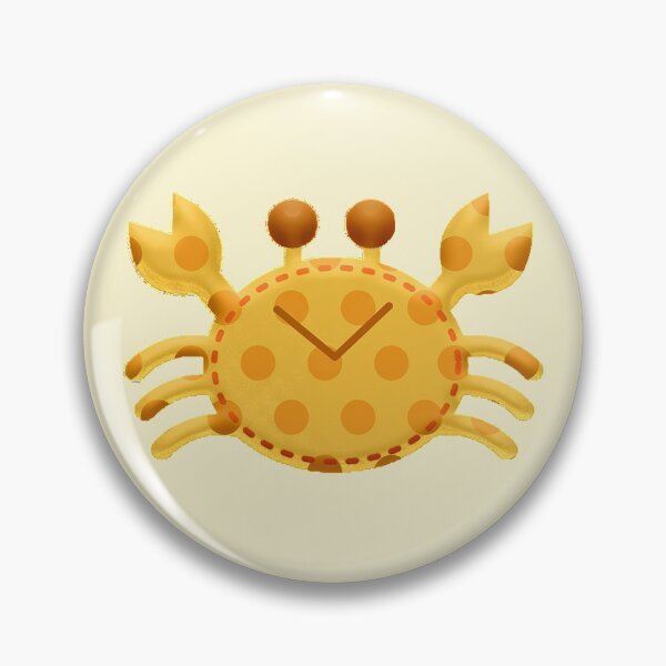 Artikelvorschau, Netter Kawaii Yellow Crab Beach Patch entworfen und verkauft von junebug042.