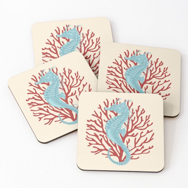 Item preview, Blue Seahorse and Red Coral designed and sold by ElJimmo.