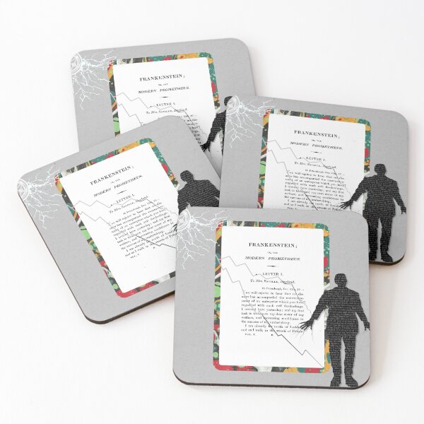 Item preview, Frankenstein Literary Collage designed and sold by MarbleCloud.