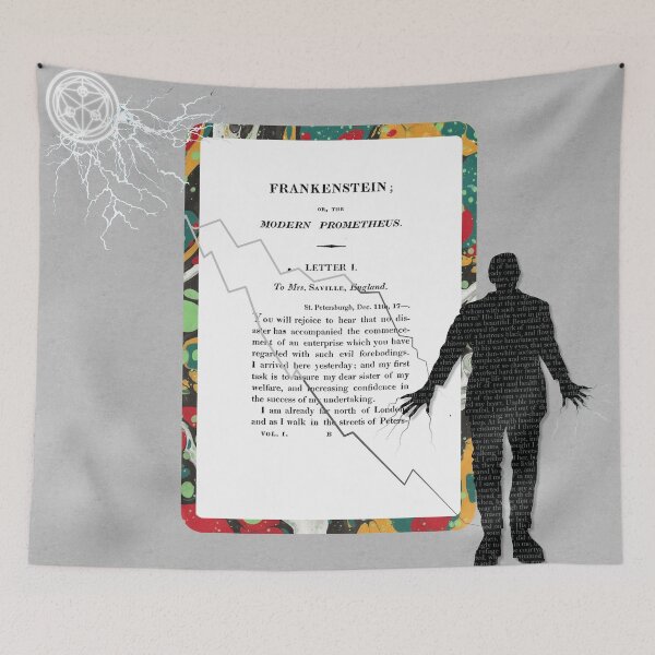 Item preview, Frankenstein Literary Collage designed and sold by MarbleCloud.
