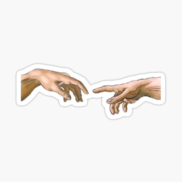 Item preview, The Creation of Adam Sketch // Michelangelo  designed and sold by Gothicrelics.