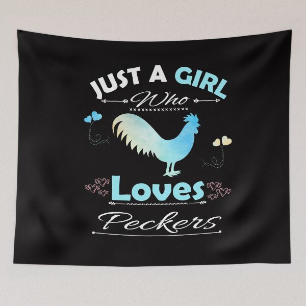 Item preview, Just A Girl Who Loves Peckers designed and sold by PRINTED ..