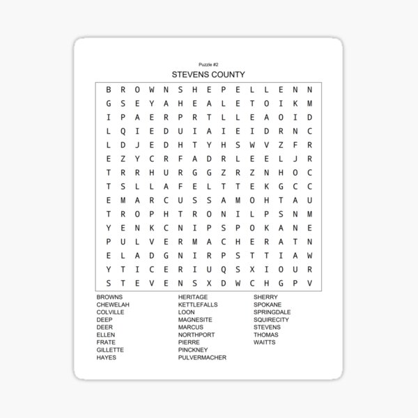 word search stickers redbubble