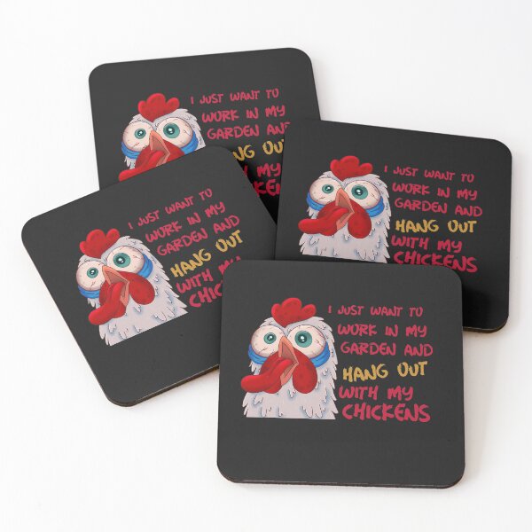 Item preview, I Just Want to Work In My Garden and Hang OUT with my Chickens Funny Chicken Tshirt designed and sold by DiscGolfTees.