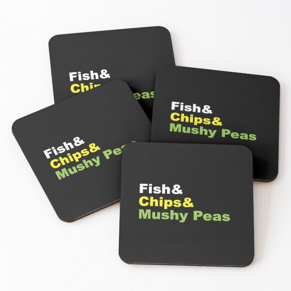 Item preview, fish chips mushy peas designed and sold by bettyturnpike.