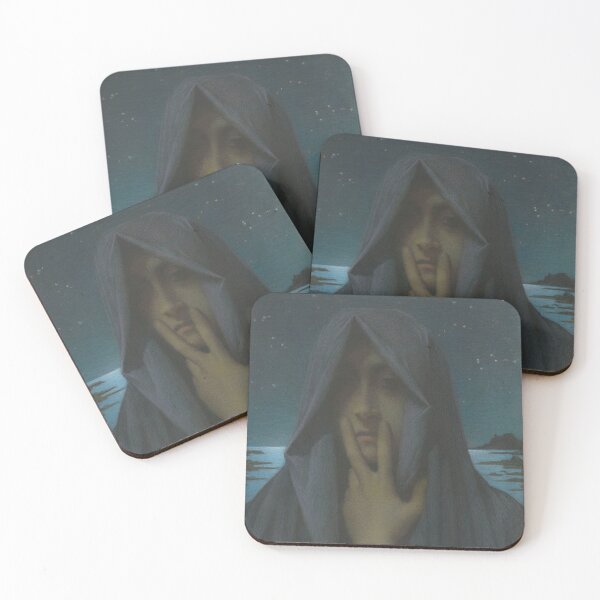 Item preview, El silencio de Lucien Lévy-Dhurmer designed and sold by IndieArtDream.