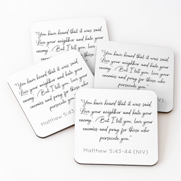 Item preview, Bibleverse Matthew 5: 43-44 (NIV) designed and sold by Siyona Wongkongkaew.