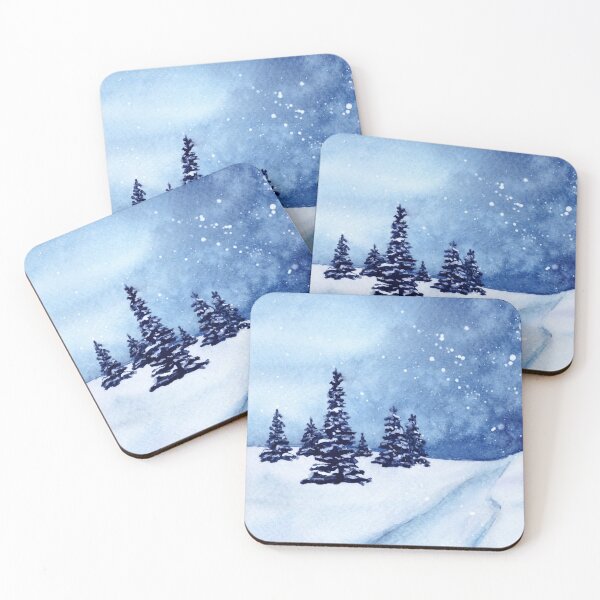 Item preview, Blue Snowscape designed and sold by Pattokarts.