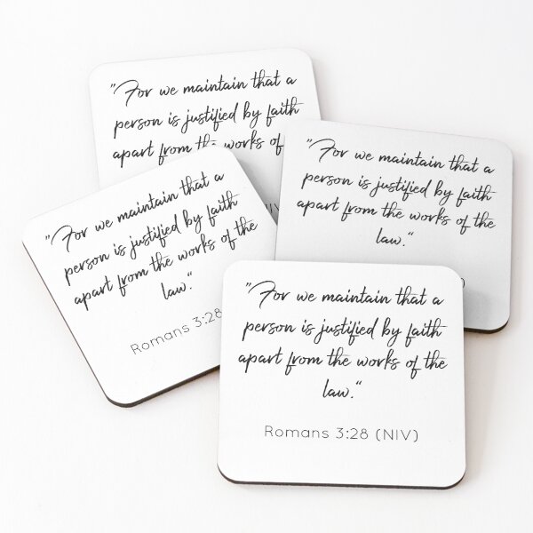 Item preview, Bibleverse Romans 3:28 (NIV) designed and sold by Siyona Wongkongkaew.