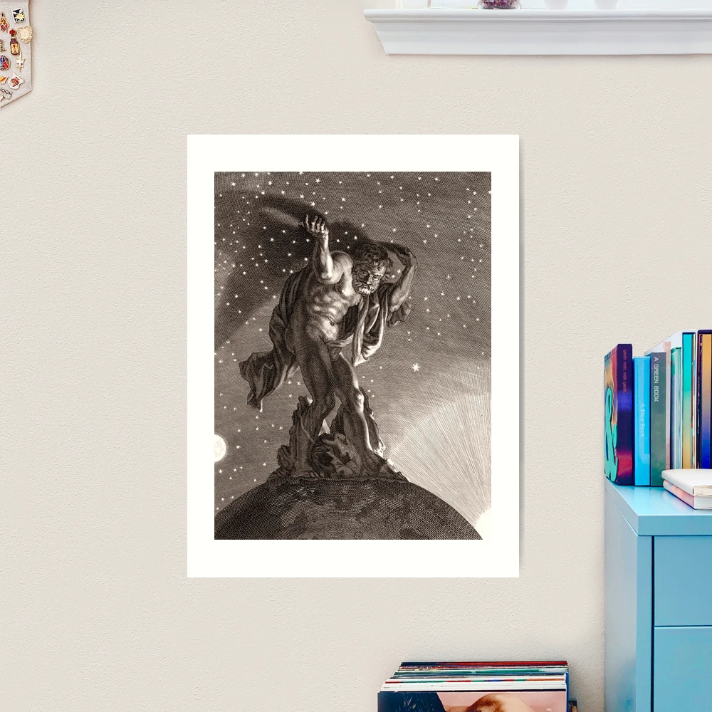 Atlas Supports the Heavens on His Shoulders by Bernard Picart