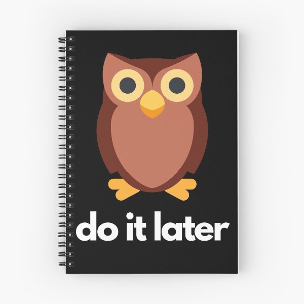 Item preview, Owl do it later designed and sold by Trend Emporium.