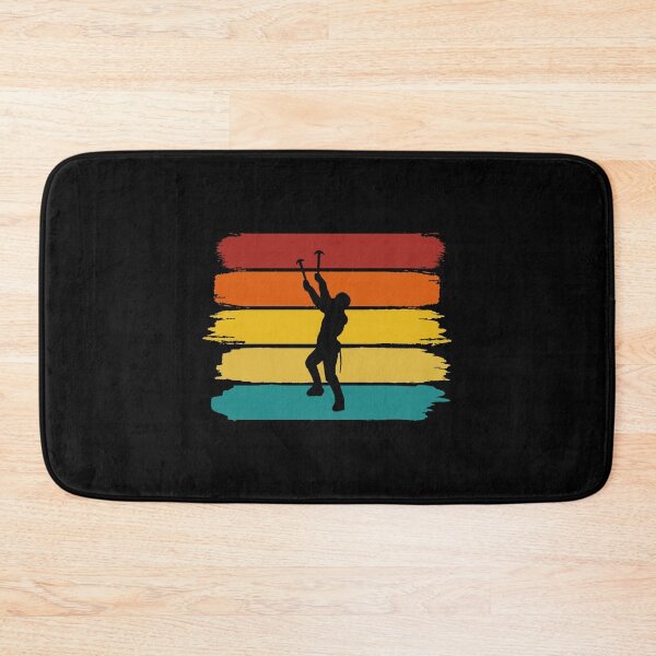 Item preview, Ice Climber - Mountaineer - Retro Brushed Stripes designed and sold by HeatherPore.