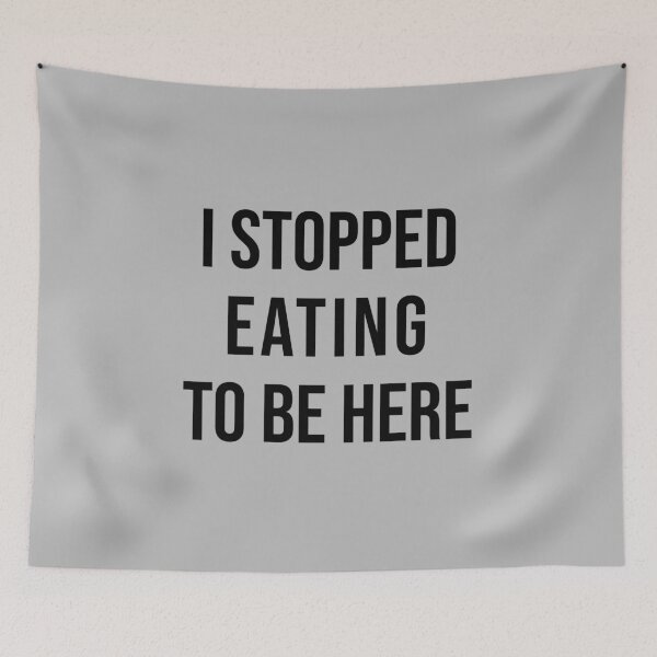 Item preview, I Stopped Eating To Be Here designed and sold by penpixelart.
