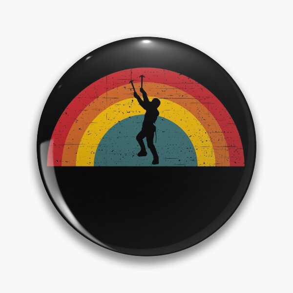 Item preview, Ice Climber - Mountaineer - Vintage Half Circle Sunset designed and sold by HeatherPore.