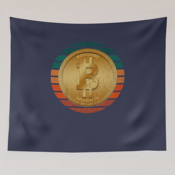 Item preview, Bitcoin Digital Retro Vintage Sunset designed and sold by tpixx.