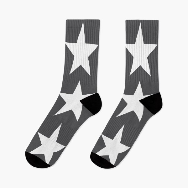 Item preview, Large WHITE and CHARCOAL GREY STARS  designed and sold by RachelMacht.